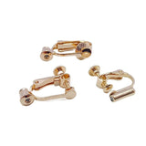 Silver Plated Ear Clip No Hole Adjustable Earring Base 6pcs