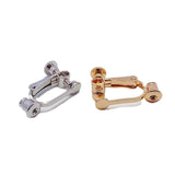 Silver Plated Ear Clip No Hole Adjustable Earring Base 6pcs