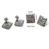 20pcs Stainless Steel Post Earring Studs Base Pins with Ear Plug and Stoppers