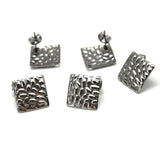 20pcs Stainless Steel Post Earring Studs Base Pins with Ear Plug and Stoppers
