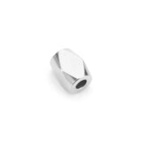 6mm Stainless Steel Rhombi Spacer Bead DIY Jewelry Accessories