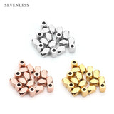 6mm Stainless Steel Rhombi Spacer Bead DIY Jewelry Accessories