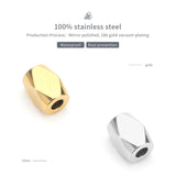 6mm Stainless Steel Rhombi Spacer Bead DIY Jewelry Accessories