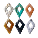 10pcs Acrylic Rhombus Pendant Jewelry Making Supplies DIY Material