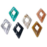 10pcs Acrylic Rhombus Pendant Jewelry Making Supplies DIY Material