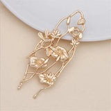 10pcs DIY Jewelry Accessories 30*69mm Alloy Ancient Retro Flower Charms
