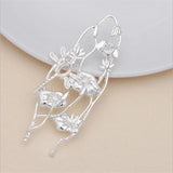 10pcs DIY Jewelry Accessories 30*69mm Alloy Ancient Retro Flower Charms