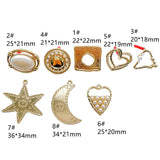 KC Plated Pearl Stud Earrings Accessories Necklace Jewelry Making Component