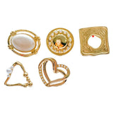 KC Plated Pearl Stud Earrings Accessories Necklace Jewelry Making Component