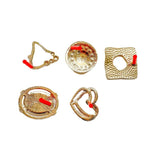 KC Plated Pearl Stud Earrings Accessories Necklace Jewelry Making Component