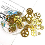 50g Alloy Steampunk Cogs Gears for Epoxy Resin Molds Silicone Crafts