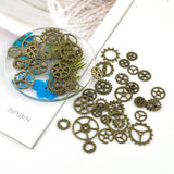 50g Alloy Steampunk Cogs Gears for Epoxy Resin Molds Silicone Crafts