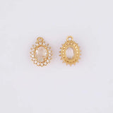 6Pcs Oval Shape Pendants Jewelry Findings DIY Making