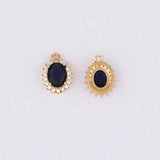 6Pcs Oval Shape Pendants Jewelry Findings DIY Making