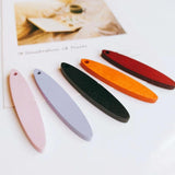 Wooden Oval Earring Accessories Pendant Necklace Charms Jewelry Making DIY 10pcs