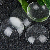 5pcs 40mm Round Clear Glass Cabochons Beads DIY Jewelry