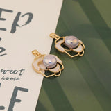4Pcs Flower Shape Imitation Pearl Necklace Pendant