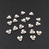 100 PCS 11mm Metal Alloy Flowers KC Plated Petals for Jewelry Making