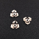 100 PCS 11mm Metal Alloy Flowers KC Plated Petals for Jewelry Making