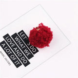 Lamb Wool Ball Earrings - DIY Jewelry Accessories