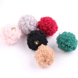 Lamb Wool Ball Earrings - DIY Jewelry Accessories