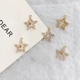 Copper Plated Zircon Hollow Geometric Jewelry Accessories