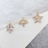 Copper Plated Zircon Hollow Geometric Jewelry Accessories