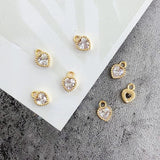 Copper Plated Zircon Hollow Geometric Jewelry Accessories