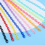 Colorful Acrylic Chain Lobster Clasp Keychains for DIY Jewelry Making