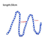 Colorful Acrylic Chain Lobster Clasp Keychains for DIY Jewelry Making