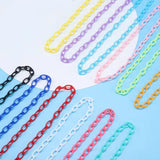 Colorful Acrylic Chain Lobster Clasp Keychains for DIY Jewelry Making
