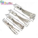 4PCS Metal Tassel Tibetan Silver DIY Jewelry Making Charms