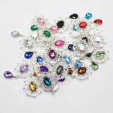 10pcs Rhinestone Acrylic Pendant DIY Decoration Jewelry Accessories