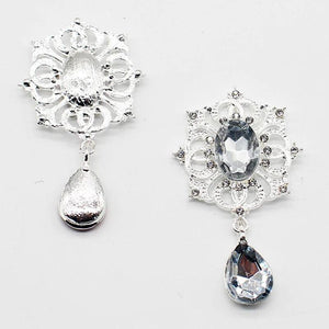 10pcs Rhinestone Acrylic Pendant DIY Decoration Jewelry Accessories