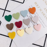 DIY Heart Acrylic Patch Hairpin Jewelry Earring Accessories 10pcs
