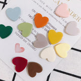 DIY Heart Acrylic Patch Hairpin Jewelry Earring Accessories 10pcs