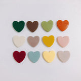 DIY Heart Acrylic Patch Hairpin Jewelry Earring Accessories 10pcs