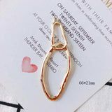 4Pcs DIY Drop Shape Earrings Pendant Jewelry Accessory
