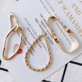 4Pcs DIY Drop Shape Earrings Pendant Jewelry Accessory
