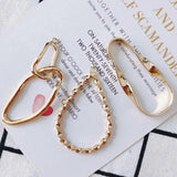 4Pcs DIY Drop Shape Earrings Pendant Jewelry Accessory