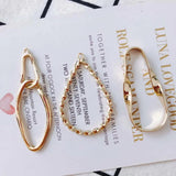 4Pcs DIY Drop Shape Earrings Pendant Jewelry Accessory
