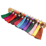 5pcs 11.5cm Silk Tassels Key Charm Pendant Lobster Clas