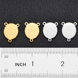 5PCS Stainless Steel Oval Charms Pendant for Necklaces Bracelets DIY Jewelry