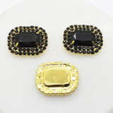 5pcs 30mm*25mm Rhinestone Buttons for Wedding Invitation