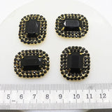 5pcs 30mm*25mm Rhinestone Buttons for Wedding Invitation