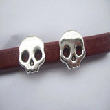 10Pcs Skull Licorice Sliders For 10x6mm Leather Bracelet