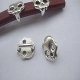 10Pcs Skull Licorice Sliders For 10x6mm Leather Bracelet