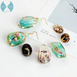 DIY Resin Flower Leopard Earrings Pendant Material