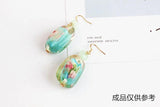 DIY Resin Flower Leopard Earrings Pendant Material