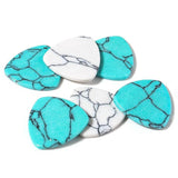 10pcs Natural Stone Turquoise Spacers 15mm Triangle for DIY Jewelry Making